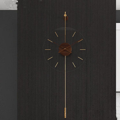 Nordic Walnut Wall Clock
