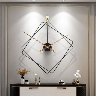 20'' Modern Geometric Metal Wall Clock