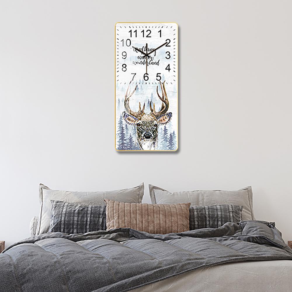 Crystal Painting Wall Clock-Elk