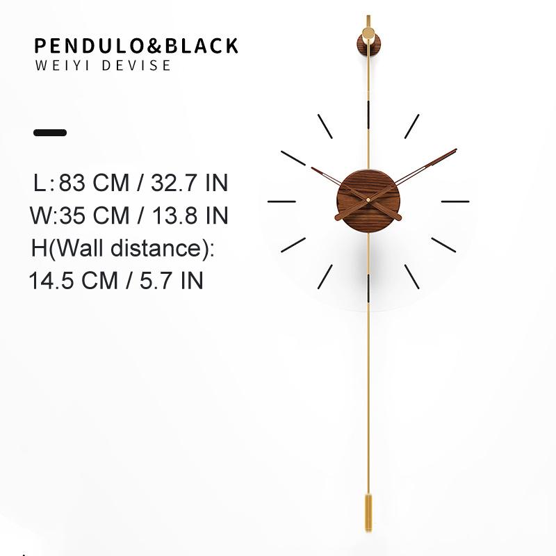 Nordic Walnut Wall Clock