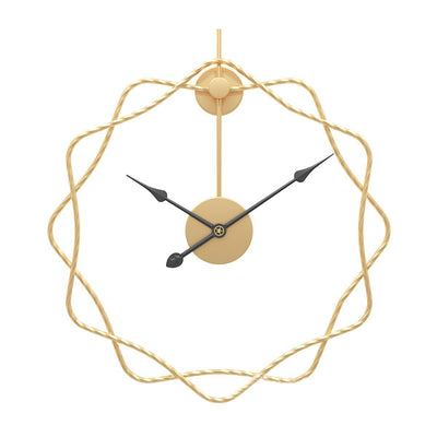 Golden Wave Clock