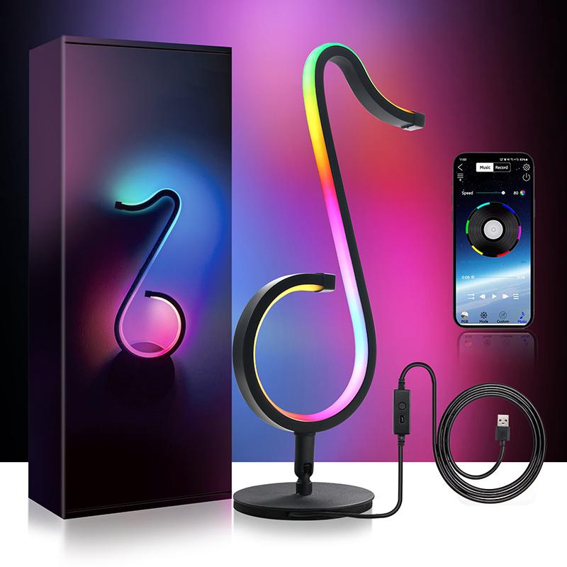 Music Note RGB Table&Wall LED Smart Decorative Lamp