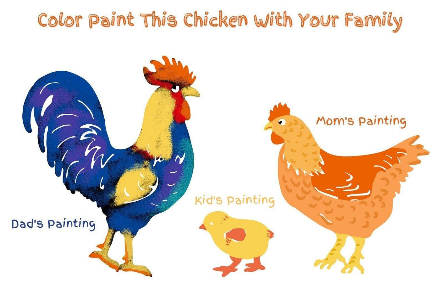 Paintable Decorative Garden Stakes-Chicken