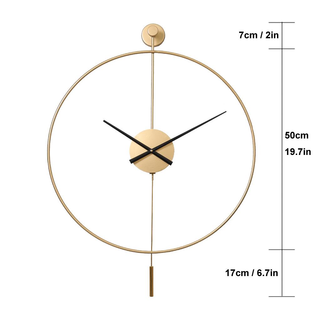 Extra $20 Off Now】Modern Minimalist Large Wall Clock with Pendulum ...